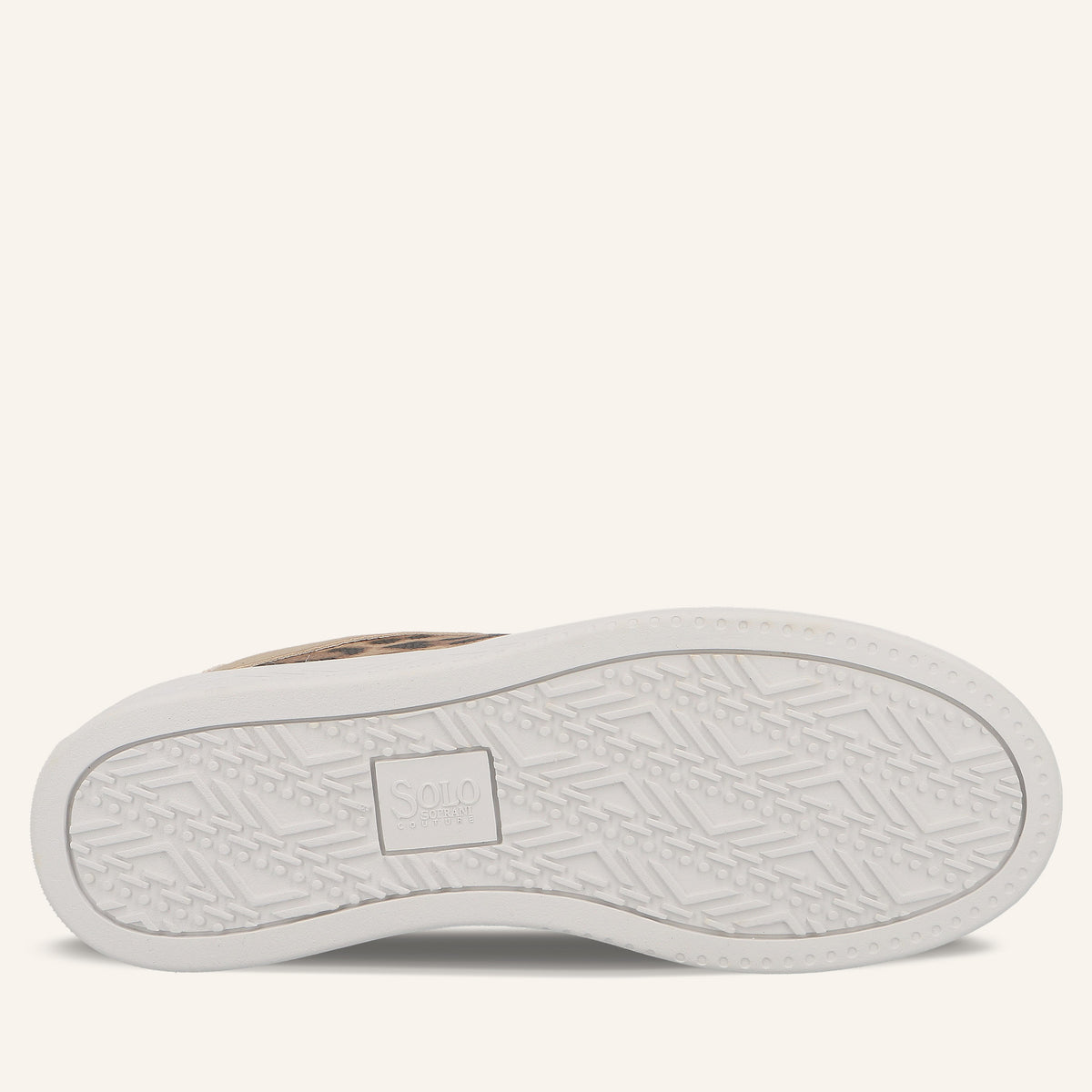 Sneakers Brigitte Cappuccino con Inserto Animalier | Solo Soprani