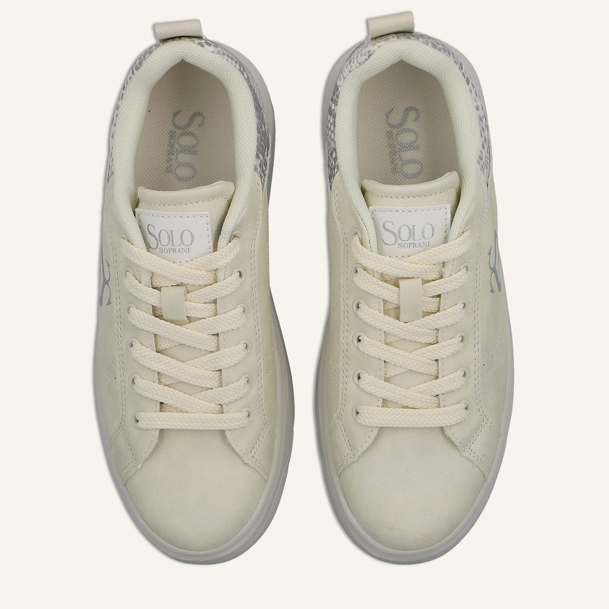 Sneakers Jimmy White con Dettaglio Pitonato | Solo Soprani