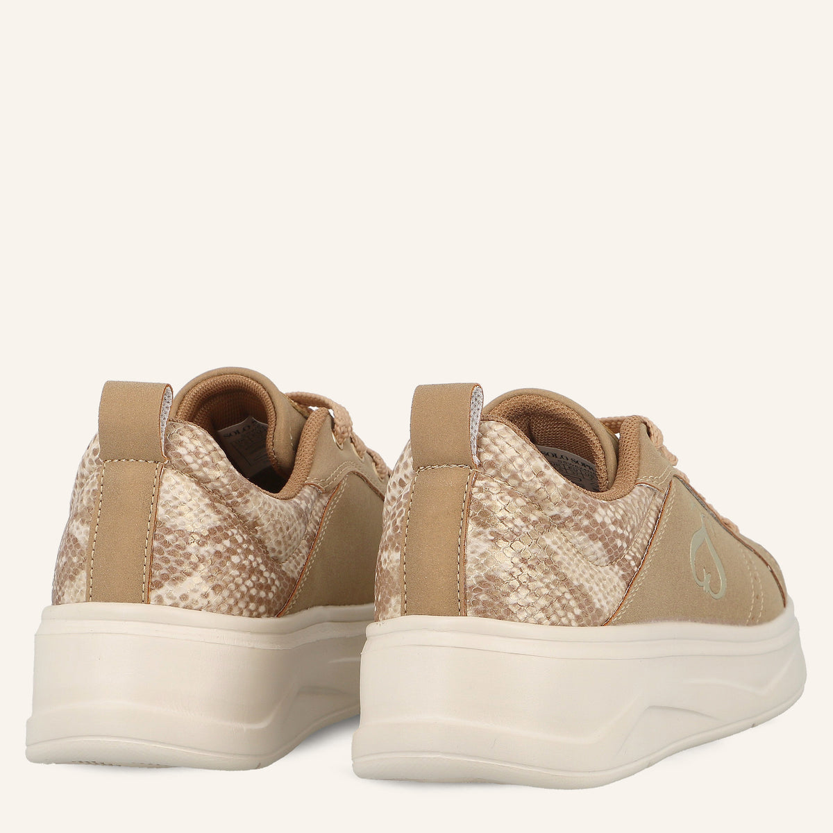 Sneakers Jimmy Cuoio con Dettaglio Pitonato | Solo Soprani