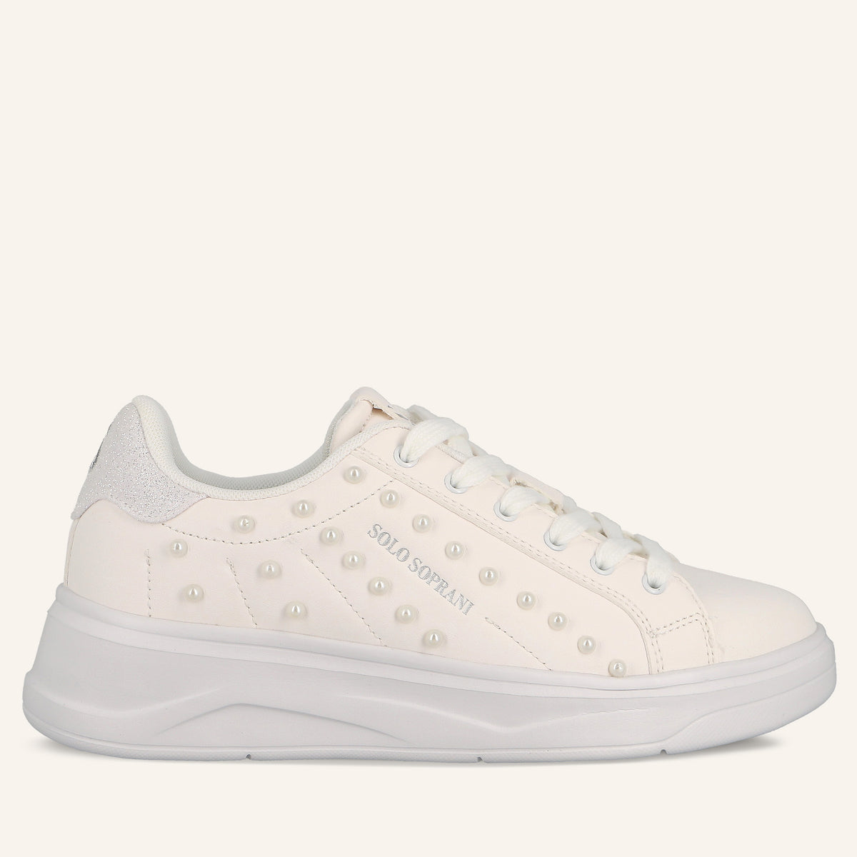 Sneakers Jimmy White con Perle | Solo Soprani
