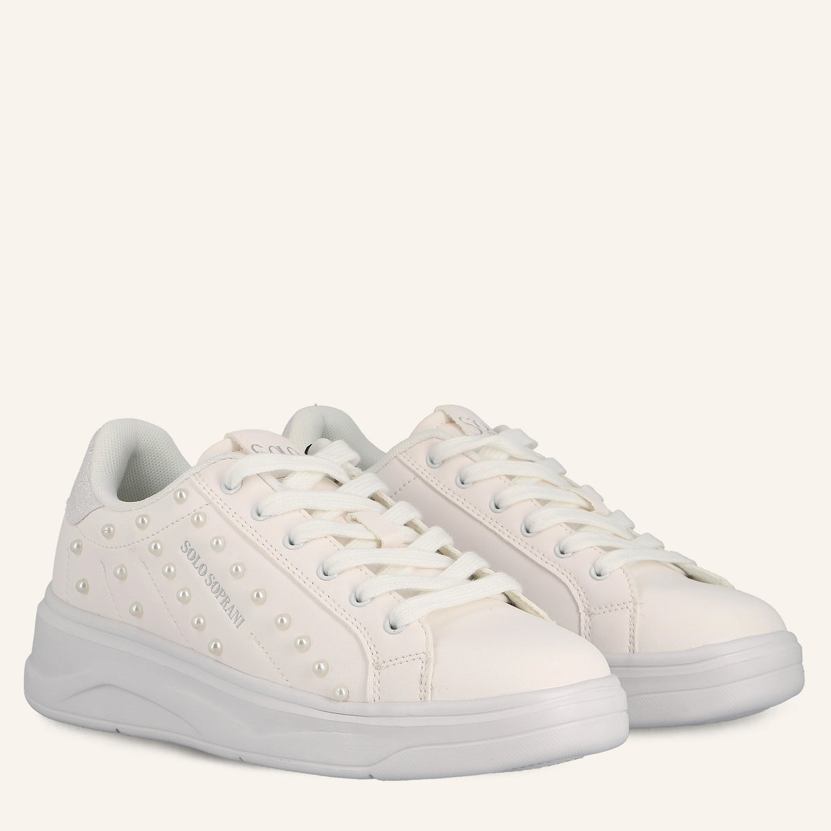 Sneakers Jimmy White con Perle | Solo Soprani