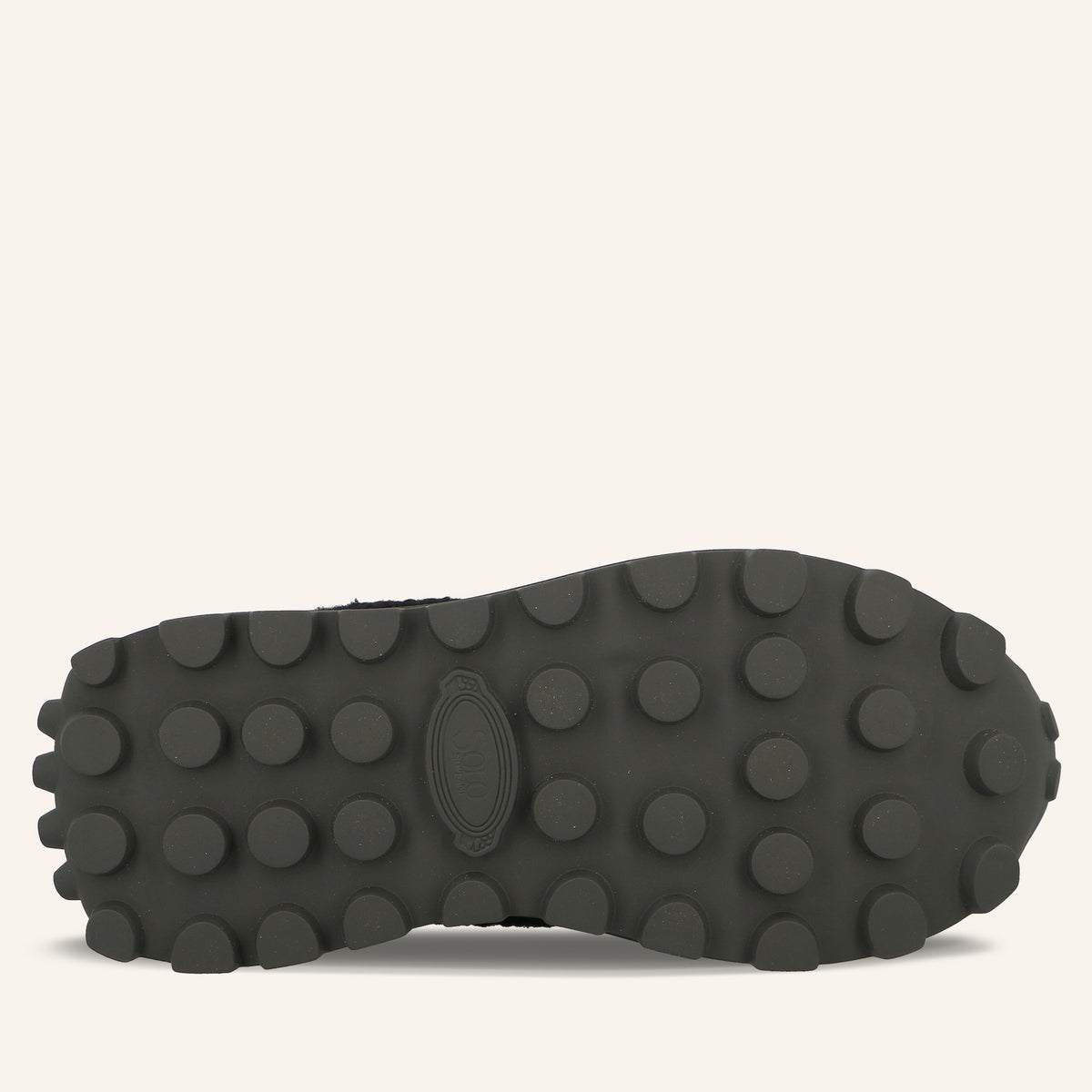 Sneakers Platform Melbourne Black in Suede con Logo di Cristalli ed Eco-Pelliccia Teddy | Solo Soprani