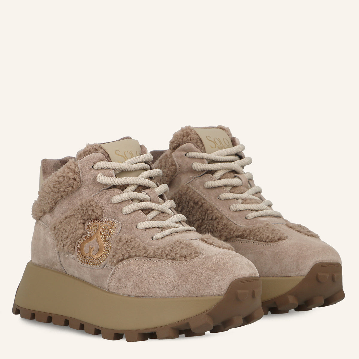 Sneakers Australia in Suede Dodo con Eco-Pelliccia Teddy | Solo Soprani