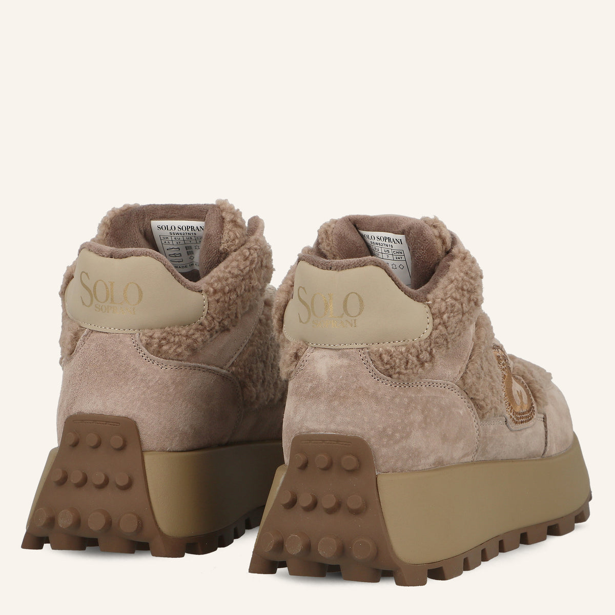 Sneakers Australia in Suede Dodo con Eco-Pelliccia Teddy | Solo Soprani